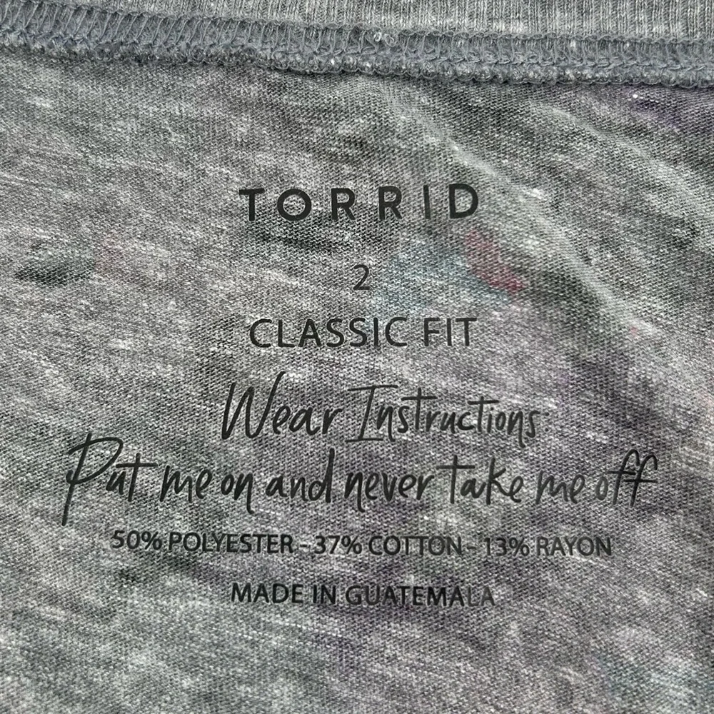 NWT Torrid Vintage Triblend Crewneck Short Sleeve Tee Size 2 2X - Picture 9 of 10